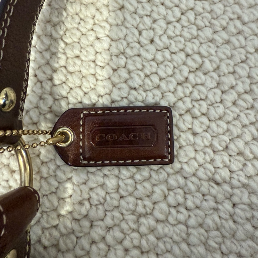 Coach Patchwork Leather & Suede Shoulder Bag - image 8